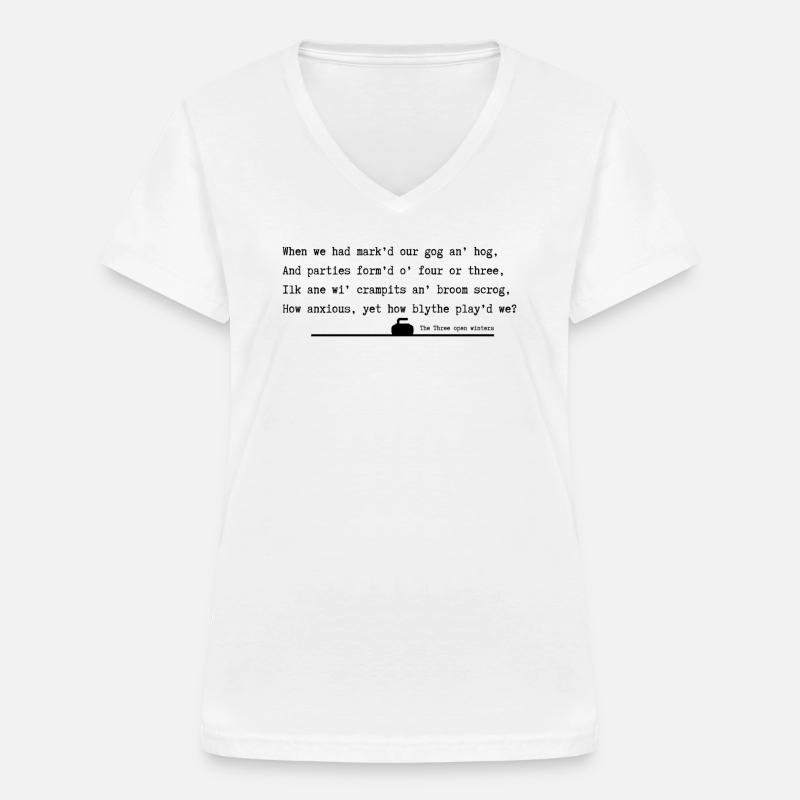 Three open winters - Women's V-neck T-shirt - white