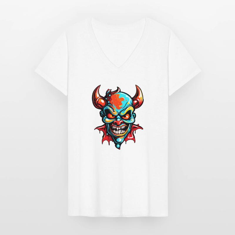 Devil / Hell / Horror / Devilish / Evil Women's V-neck T-shirt