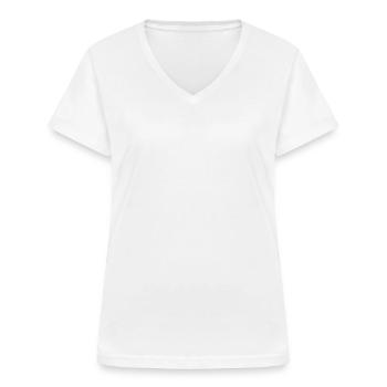 Scuba Tauchen Free Dive Damen Herren Tauchen - Frauen-T-Shirt mit V-Ausschnitt - Weiß - Vorne - Lela (165cm)