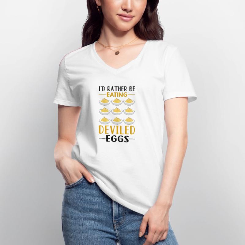 Devil's Egg Spell Women's V-neck T-shirt