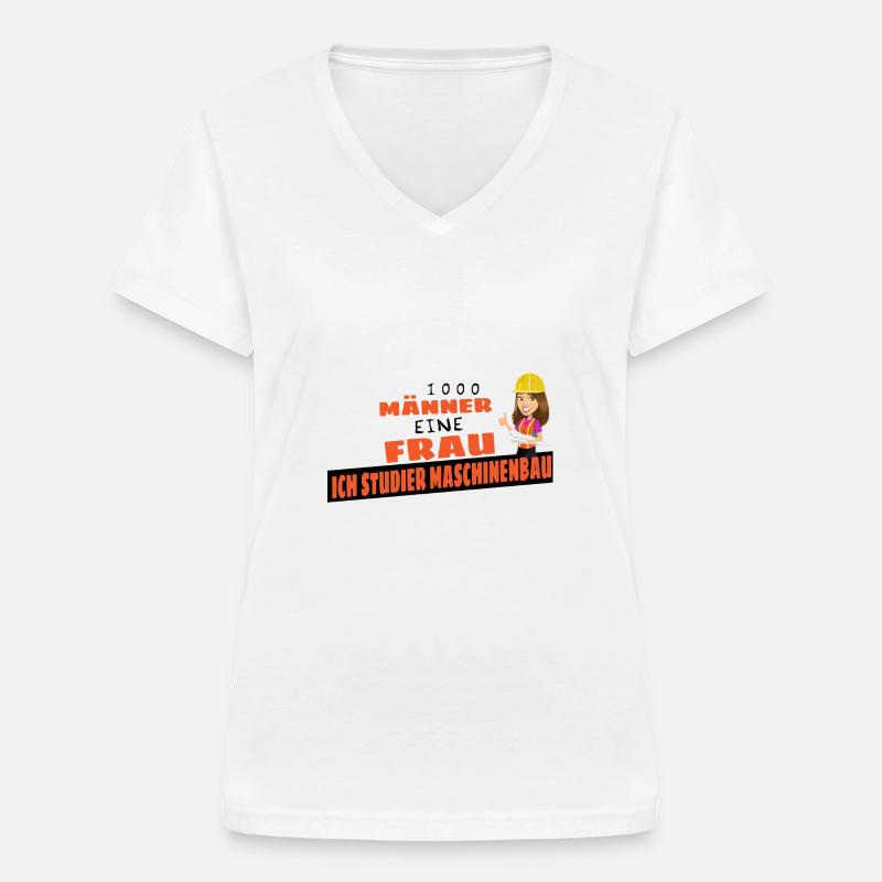 Student Studieren Studium Prokrastination Geschenk - Frauen-T-Shirt mit V-Ausschnitt - Weiß