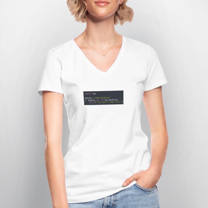 Programmierer, Software, Informatik, Developer Frauen-T-Shirt mit V-Ausschnitt