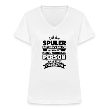 Spuler Geschenke - Frauen-T-Shirt mit V-Ausschnitt - Weiß - Vorne - Lela (165cm)