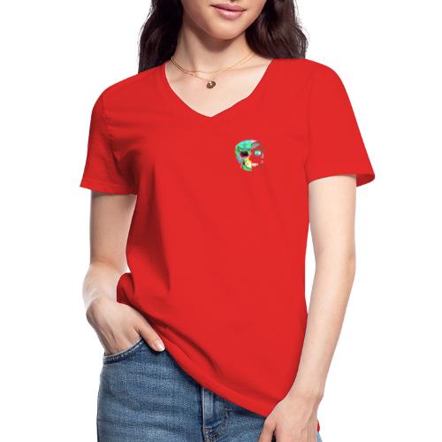 Understatement Skull - Klassisches Frauen-T-Shirt mit V-Ausschnitt