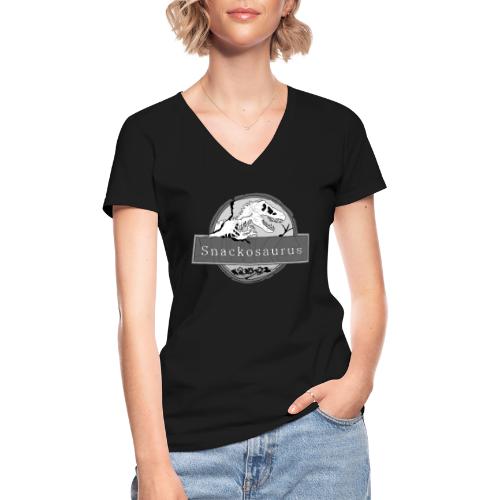 Snackosaurus Fahrt 202X - Klassisches Frauen-T-Shirt mit V-Ausschnitt