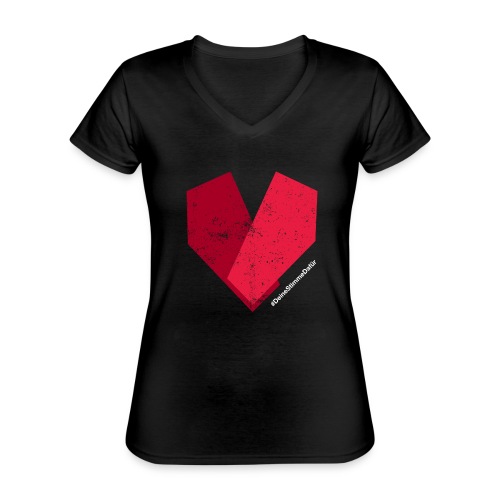 #DeineStimmeDafür - Klassisches Frauen-T-Shirt mit V-Ausschnitt