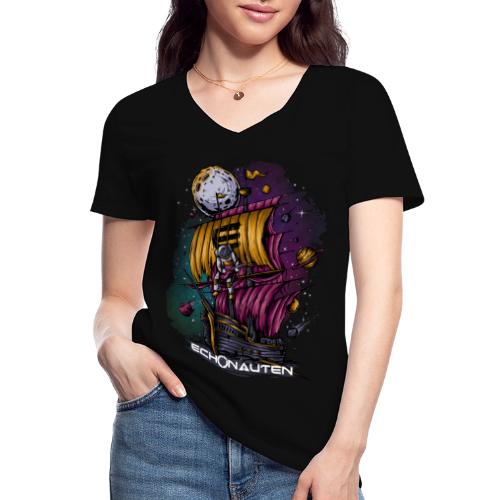 Astronaut Sailor - Klassisches Frauen-T-Shirt mit V-Ausschnitt