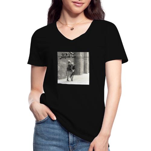 Poster Saada Bonaire - the handcuffs - Quadrat B - Klassisches Frauen-T-Shirt mit V-Ausschnitt