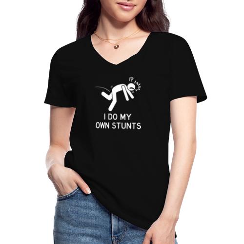 Yo hago mis propios trucos - Camiseta clásica con cuello de pico para mujer