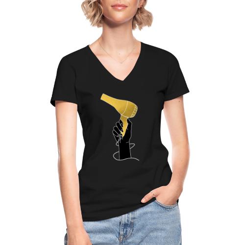 Kappers - We mogen weer! #shoplokaal - Klassiek vrouwen T-shirt met V-hals