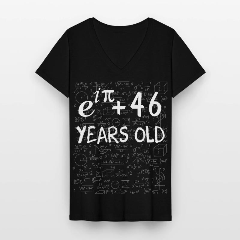 45e anniversaire 45 ans Euler Identité cadeau math T-shirt col V Femme