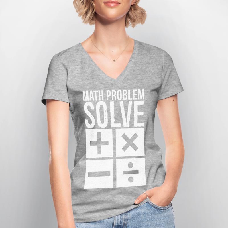math problem solve Women's V-neck T-shirt
