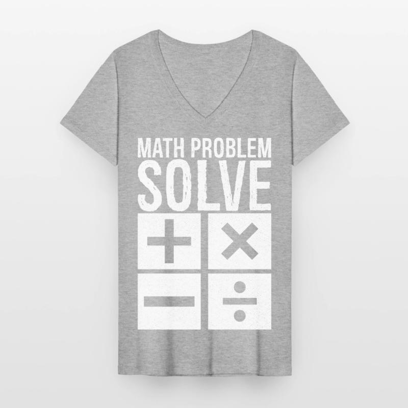 math problem solve Women's V-neck T-shirt