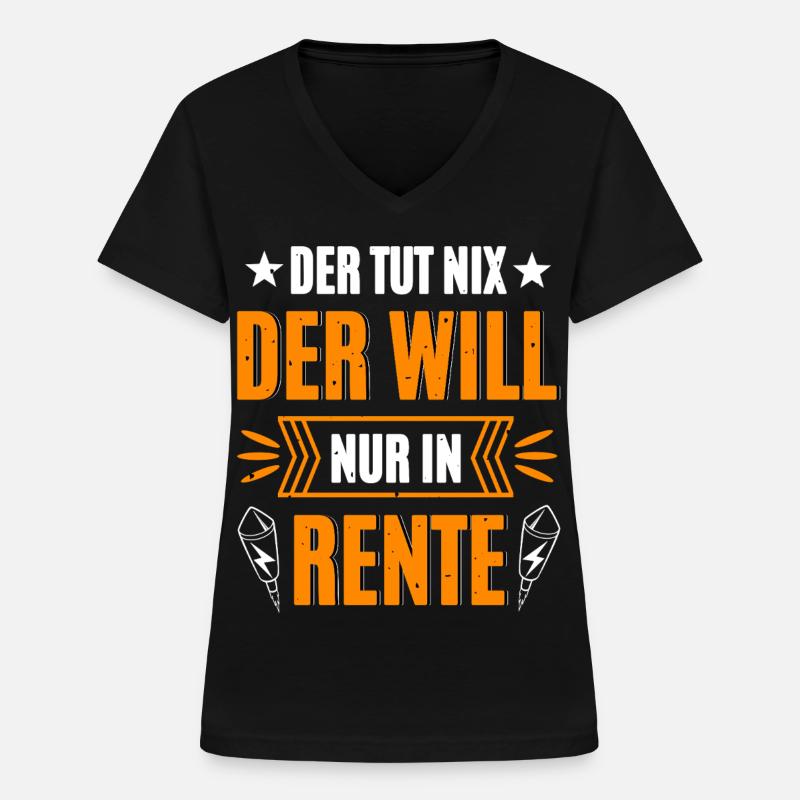 Pyro Retired - Women's V-neck T-shirt - black