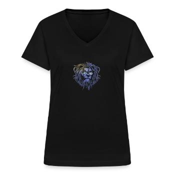 Uruguay - Frauen-T-Shirt mit V-Ausschnitt - Schwarz - Vorne - Lela (165cm)