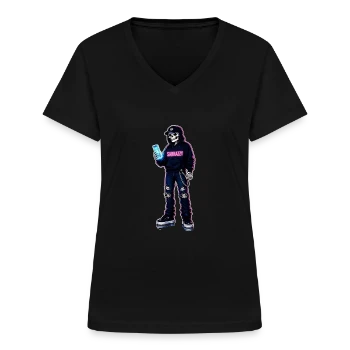 Sarkazzy Szkielet Hacker w streetwearowym swetrze
