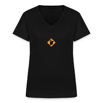 Koala - Frauen-T-Shirt mit V-Ausschnitt - Schwarz - Vorne - Lela (165cm)