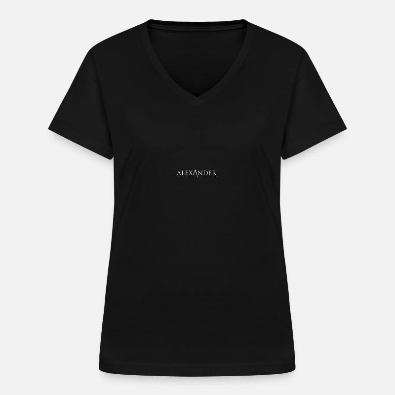 alexander line 2 - Women's V-neck T-shirt - black