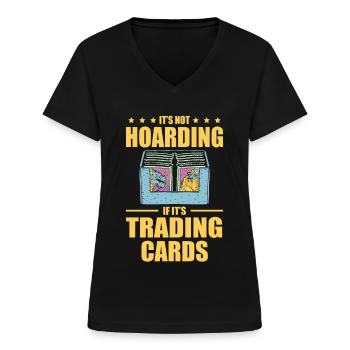 Es Ist Kein Horten, Wenn Es Ein Liebhaber Von - Frauen-T-Shirt mit V-Ausschnitt - Schwarz - Vorne - Lela (165cm)