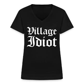 Ren Festival Renaissance Festival - Women's V-neck T-shirt - black - Front - Lela (165cm)
