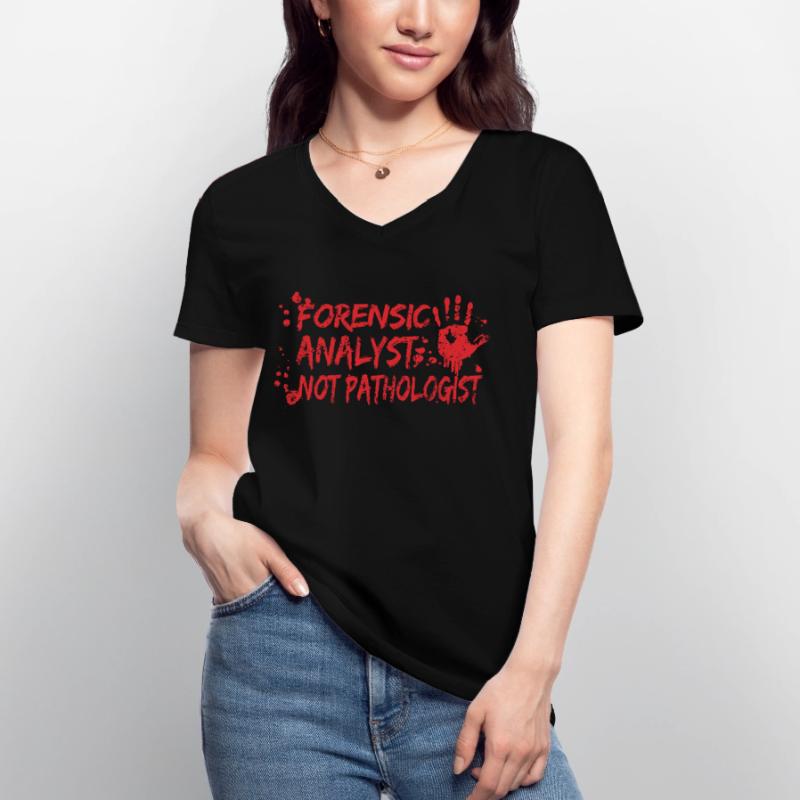 Forensics Forensic Scientist Forensic Science Women's V-neck T-shirt
