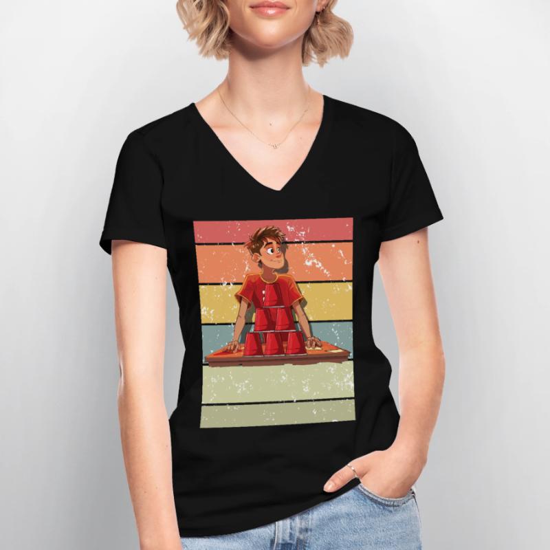Stacking Cups Speed Stacker Women's V-neck T-shirt