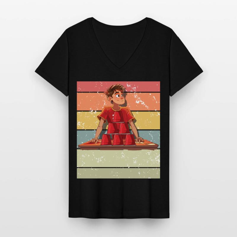 Stacking Cups Speed Stacker Women's V-neck T-shirt