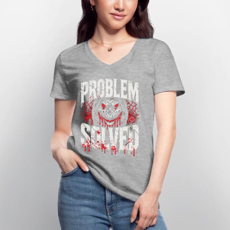 Bloody Solution - Problem Solved Women's V-neck T-shirt