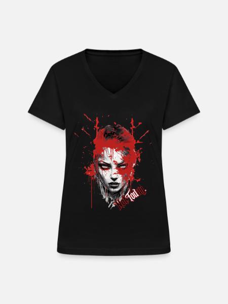 Nicht Heute. - Frauen-T-Shirt mit V-Ausschnitt - Schwarz