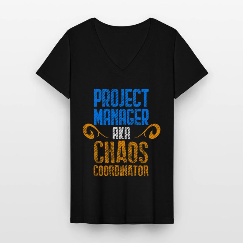 Project Manager Scrum Master Git Programmer Women's V-neck T-shirt