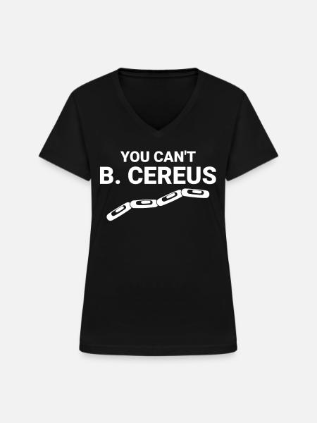 Mikrobiologie - Frauen-T-Shirt mit V-Ausschnitt - Schwarz