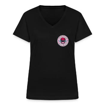 Power Rangers Mighty Morphin - T-shirt col V Femme - noir - Devant - Lela (165cm)