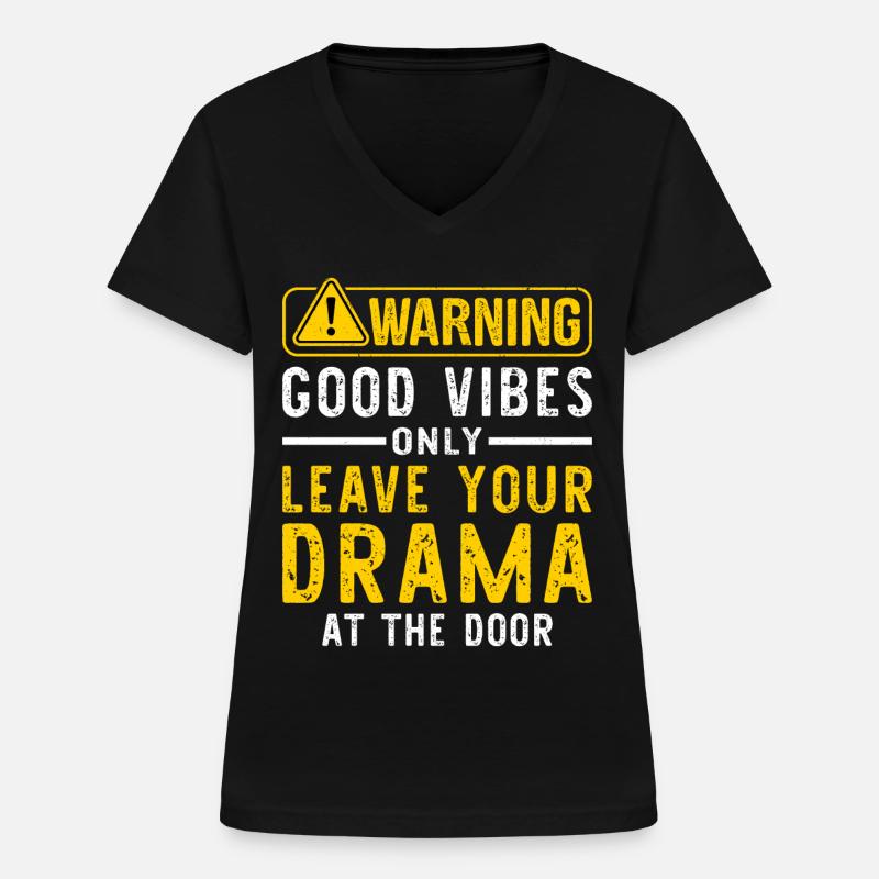 Sarcasm Sarcastic - Women's V-neck T-shirt - black