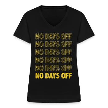 Motivate Inspire Encouragement Positivité Slogan - T-shirt col V Femme - noir - Devant - Lela (165cm)