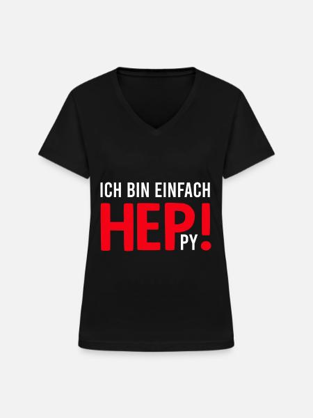 Heilerziehungspfleger HEP Heilerziehungspflegerin - Frauen-T-Shirt mit V-Ausschnitt - Schwarz