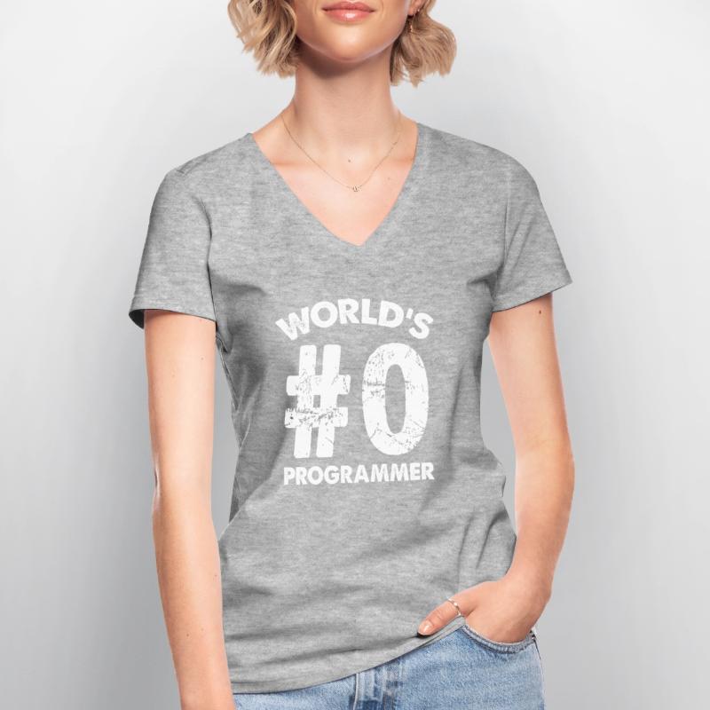 Softwareentwickler Programmierer Software Frauen-T-Shirt mit V-Ausschnitt