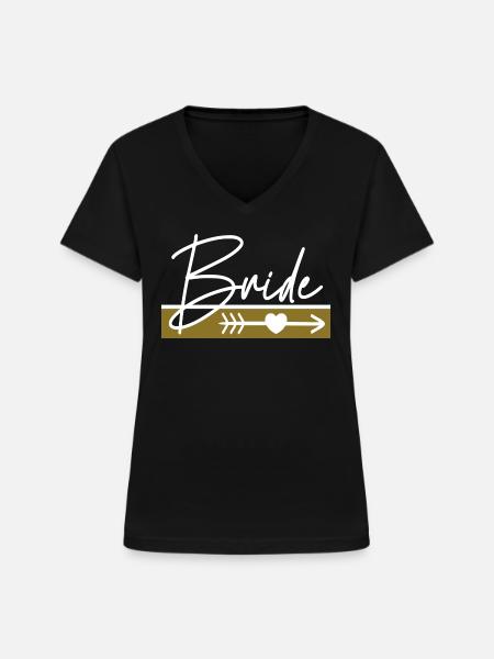 Bride Security The Bride - Women's V-neck T-shirt - black