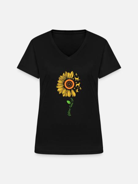 Tierrettung - Frauen-T-Shirt mit V-Ausschnitt - Schwarz