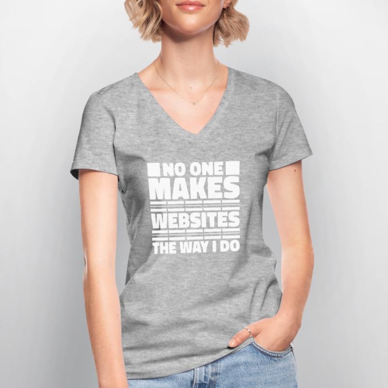Web Developer Web Developer Funny Women's V-neck T-shirt
