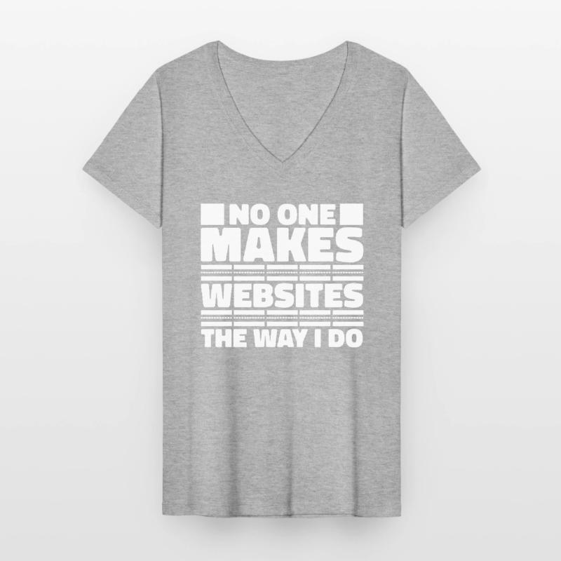 Web Developer Web Developer Funny Women's V-neck T-shirt