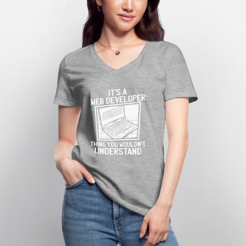 Web Developer Web Developer Women's V-neck T-shirt