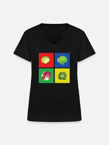 Kohl - Frauen-T-Shirt mit V-Ausschnitt - Schwarz