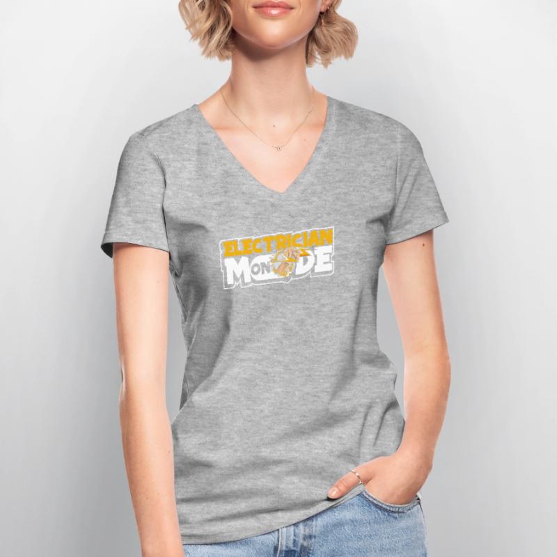Electrician Mode On Electrical Engineer Electronics Technician Women's V-neck T-shirt