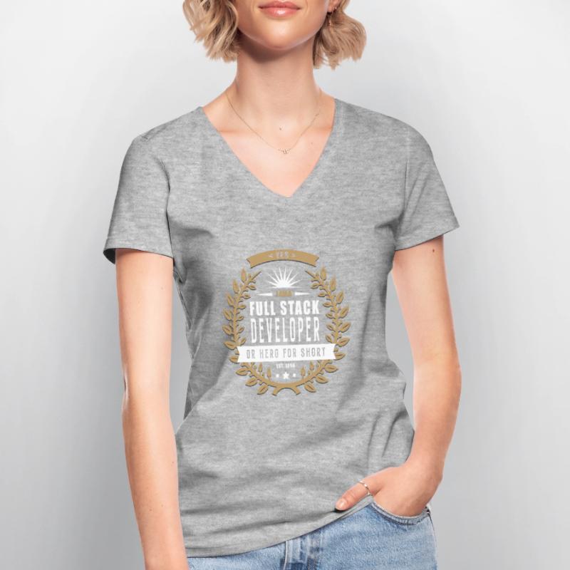 Full Stack Developer hell Women's V-neck T-shirt