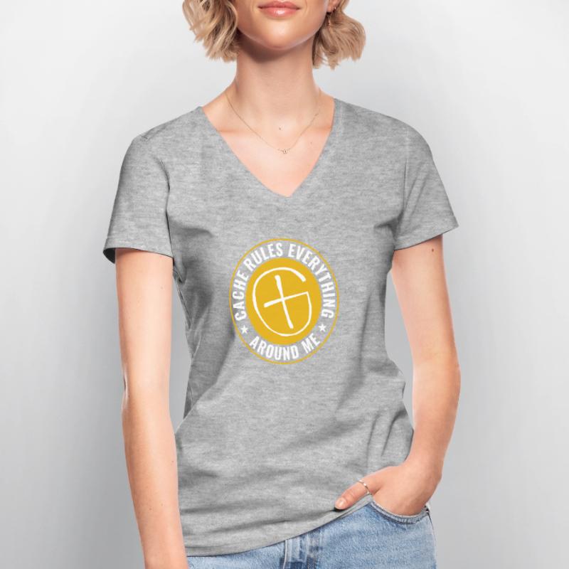 Geocaching Cache Govern everything around me Women's V-neck T-shirt