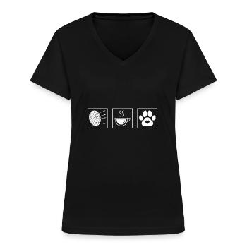 Archer Archery - Women's V-neck T-shirt - black - Front - Lela (165cm)