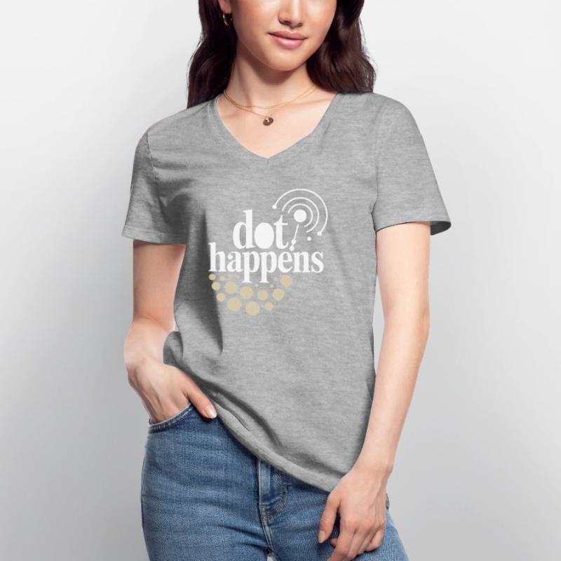 Dot Happens Morse Code Fun Women's V-neck T-shirt