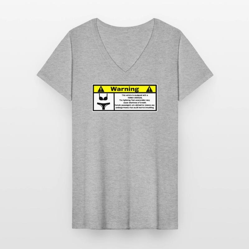 Automotive Warning Women's V-neck T-shirt