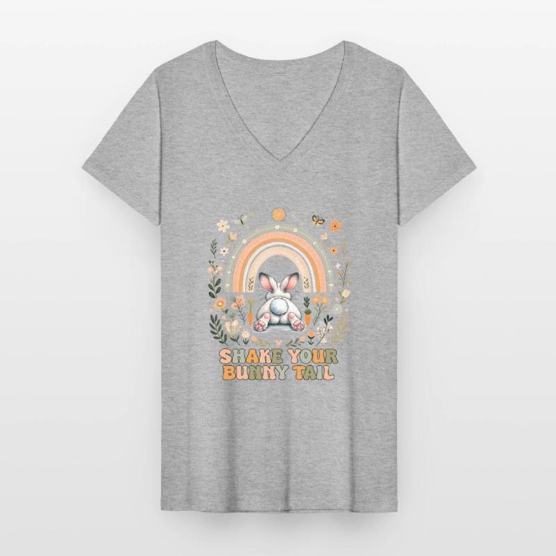 Easter Easter Bunny Easter Eve Easter Sunday Easter Egg Spring Women's V-neck T-shirt