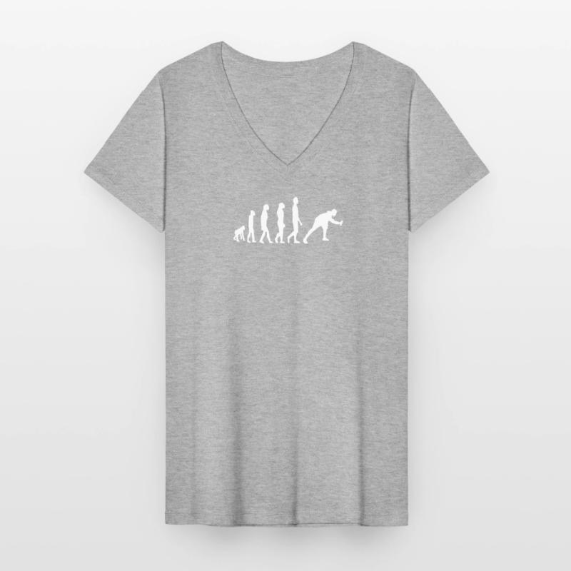 Graffiti Sprayer Evolution Women's V-neck T-shirt